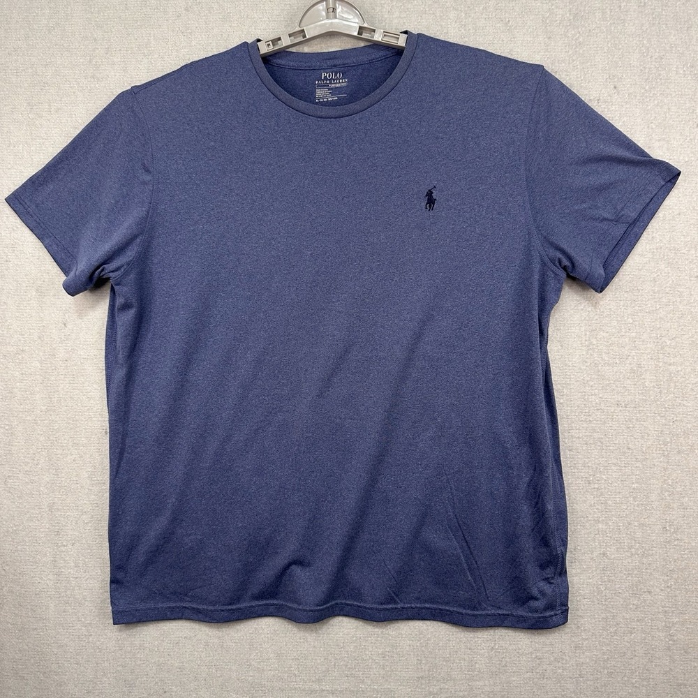 Polo Ralph Lauren Men's Blue Performance T-shirt XL Crew Neck